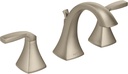 Moen Voss Brushed Nickel Contemporary Two-Handle Widespread Bathroom Sink Faucet Trim Kit for Adjustable 3-Hole Installations, Valve Required, T6905BN