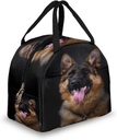 Insulated Lunch Bag for Women Men Dog German Shepherd Waterproof Thermal Tote Bag Reusable Lunch Box Container Lunch Holder Leakproof Lunch Cooler Bag Picnic Travel Work