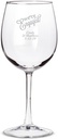 Personalized Color Printed 12oz Wine Glass - We’re Engaged - Silver - 12 pack
