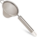 Mini Strainer | 5.75" End to End | 2" Diameter | Extra Handle for Stability | Stainless Steel Basket | Brew-In Design | Ideal for Single Serve Straining