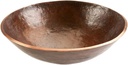 Premier Copper Products PV16RDB 16-Inch Round Hand Forged Old World Copper Vessel Sink, Oil Rubbed Bronze