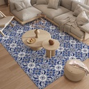 Carpet Tiles Peel and Stick, Squares Anti-Slip Carpet Floor Tile 12 Pcs 15.75'' x 15.75'', 0.38'' Thick Soft Padded, Reusable Waterproof Carpets for Living Room Bedroom