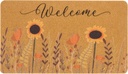 Fall-Sunflower-Doormat-Welcome-Door-Mat - Flower Indooor-Outdoor-Coir-Door-Mats Patio Front-Door Porch Decor 17" X 29"