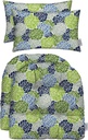 RSH DECOR: Tufted U-Shapes & Lumbars 2 of Each | 19” x 19” & 20" x 12" | Water-Resistant Spun Fabric | Outdoor Wicker Cushions & Support Pillows for Patio Furniture | Livi Courtyard Floral