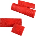 4 Pcs Wood Grain Tool, Wood Graining Painting Tool, Texture Pattern with Handle Roller Rubber Empaistic Graining Tool Paint Look Like Wood for DIY Wall Room Art Decoration