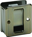 Schlage 990 1-3/4-Inch x 2-1/4-Inch Sliding Pocket Door Pull Sliding, Antique Brass