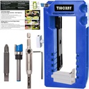 (Blue Door Hinge Mounting Template Kit for 3 to 5" Hinges with 90 Degree Positioning Supports 1/4" and 5/8" Door thicknesses Mortise openers and Clamps Quick and Precise Installation Tool