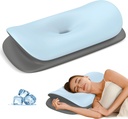 Cervical Neck Pillow for Pain Relief - Ergonomic Memory Foam Contour Pillows for Side, Back & Stomach Sleepers, Cervical Pillow for Neck Support Sleeping with Breathable Cover