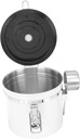 KICHOUSE Sealed Coffee Bean Canister Storage Accessories Stainless Steel Storage Jar Airtight Jar