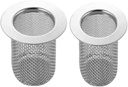 Leadigol 2PCS Bathroom Sink Drain Strainer, Stainless Steel Floor Drain Filter Mesh Basket Filter, Anti-Clog Slag Strainer, Sink Strainer for Bathroom Washbasin Bathtub Drain