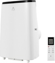 Portable Air Conditioners, 14,000 BTU, 3-in-1 Cooling, Dehumidifying, and Fan Modes, Efficiently Cools Rooms up to 750 Sq. Ft, Includes Quiet Operation, 24-Hour Timer, and Remote Control, Black