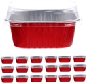 40sets Aluminum Foil Cake Boxes for Tiramisu and Baking Food Container High-temperature Resistant Aluminum Foil for Cakes and Desserts