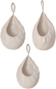 KICHOUSE 1set Hanging Woven Fruit Basket Teardrop Storage for Kitchen Bathroom and Living Room Stylish Onion and Vegetable Organizer for Home