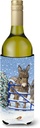 Caroline's Treasures ASA2159LITERK Donkeys and Robin Wine Bottle Hugger Bottle Cooler Sleeve Hugger Machine Washable Collapsible Insulator Beverage Insulated Holder