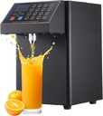 Automatic Fructose Dispenser, 8L Commercial Syrup Dispenser 0-40℃ Adjustable Temperature Fructose Quantitative Machine, 300W Syrup Machine Coffee Bubble Tea Milk Tea Equipment 110V, Black