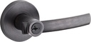 Kwikset 91560-015 Sydney Round Keyed Entry Lever featuring SmartKey, Venetian Bronze