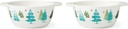 Lenox 895036 Balsam Lane Soup Bowls, Set of 2, 20 oz, Christmas Drinkware, Holiday Hosting
