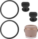 4PCS Seal Ring & Replacement Stopper for Crock-Pot 20-Ounce Electric Lunch Box, Leak-Proof Silicone Sealing Ring Gaskets Seal Parts BPA Free Lunch Box Accessories Parts