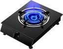 Gas cooktop Desktop Burner Gas Cooker gas hob Gas Hob 4.2KW Desktop Gas Stove ， Cast Iron LPG Burner Camping Cooker, For Warming, Cooking, Boiling, Frying, Simmering(H)