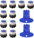 Sink Aerator 10 Pcs, Faucet Aerator M16.5,for Sink Faucet Flow Restrictor with 2Pcs Key Removal Wrench Tool (16.5 MM)