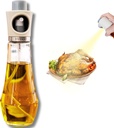 HUUMAN Oil Sprayer for Cooking, Olive, Vegetable & Avocado Glass Oil Spray Bottle, Safe Food Oil Sprayer for Kitchen, Oil Mister for Air Fryer Salad, BBQ, Baking, Roasting & Grilling, 235 ml