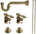 Kingston Brass CC53303LKB30 Trimscape Traditional Plumbing Sink Trim Kit with P-Trap in Antique Brass