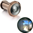 TOGU TG3016NG-AC UL Listed Solid Brass HD Glass Lens 220-degree Door Viewer Peephole for 1-3/8" to 2-1/6" Doors, Antique Copper Finish