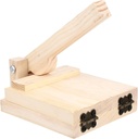 DOITOOL Wood Tortilla Press Dumpling Skin Maker Presser, Wood Dough Presser Traditional Tortilla Sope Maker, Heavy Duty Corn Tortilla Machine