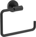 Amerock BH26541MB | Matte Black Towel Bar | 6-7/16 in (164 mm) Length Towel Holder | Arrondi | Hand Towel Holder for Bathroom Wall | Small Kitchen | Bath Accessories