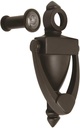 Ultra #43201 Oil Rubbed Bronze US10B Finish Door Knocker with 180 Degree Viewer