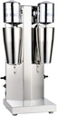 Electric Milkshake Maker, Double Head Milkshake Maker Machine 110V 14000RPM Commercial Stainless Steel Milk Shake Machine Speed Adjustable Drink Mixer Used To Make Smoothies and Milk Foam