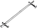 Shower Door Handle, Adjustable Hole Distance Grab Bar for Bathroom Glass Door, Single Side Door Handle with Accessories Towel Bar - Stainless Steel (Size : 700mm)
