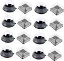 100pcs Round Moon Cake Boxes Black Bakery Packaging Sturdy Base for Pastries Cupcakes and Desserts for Cake Shops and Home Use