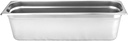 TrueCraftware-1/2 Size Long 6" Deep Stainless Steel Anti-Jamming Steam Pan 22 Gauge- Chafing Steam Table Pans Catering Food Storage Metal Pan Hotel Pans for Restaurant Events Catering Use