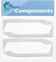 2-Pack 5304486359 Refrigerator Door Handles Set Replacement for Frigidaire FFTR1817LW6 Refrigerator - Compatible with 5304486359 White Door Handles - UpStart Components Brand