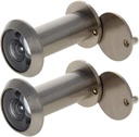 Othmro 2Pcs Peep Holes Camera/Reverse Peephole Door Viewer, Door Viewer Silver 200° Peep Holes Wide Angle Door Eye for Front Door Home Office Hotel Suitable for 35-60mm Thick Doors