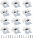 BokWin 12 PCS Magnetic Door Catch,Single Magnetic Catch White-15lb High Magnetic Shutter Hardware for Cupboard Kitchen Bathroom Closet Closures Cabinet Door with Screws
