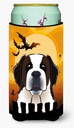 Caroline's Treasures BB1804TBC Halloween Saint Bernard Tall Boy Hugger Can Cooler Sleeve Hugger Machine Washable Drink Sleeve Hugger Collapsible Insulator Beverage Insulated Holder