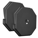 Siding Mounting Blocks, Qulity Siding Mounting Plate, 130110006001 Octagon Outdoor Light Mounting Block, for 1/2 inch Lap Double and 4 inch Height Siding, Black 2 Packs