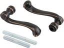 Prime-Line E 2666 French Colonial Door Levers, Heavy Weighted Casting Design, Classic Bronze (1 Set)