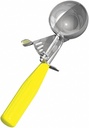 Crestware Commercial Grade, D20, Thumb Dishers with Thumb Levers, Size 20 or 2" Diameter in Yellow, Set of 2