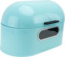 Zerodeko 1pc Sky- Metal Bread Box Compact Kitchen Food Storage Container for Bread Easy to Clean Design for Home Organization and Pantry Use