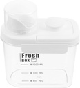 Airtight Rice Storage Container Food Canister for Kitchen Organization Sealed Food Dispenser for Grains Beans and Cereal and Multi-functional Kitchen Essential