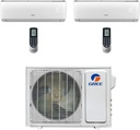 Gree 18,000 BTU Multi21+ Dual-Zone Wall Mount Mini Split Air Conditioner Heat Pump 208/230V SEER 22 (9-9)