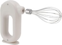 gernie Electric Hand Mixer Elliptical Frother Eggbeater Automatic Foam Maker Double Stick Beer Frother for Household, Wynboop Mini Household Cordless Electric Hand Mixer (White), #813
