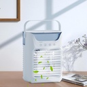 Portable Air Conditioners, Timing Evaporative Air Cooler with 20 Ounces Tank and Handle, 3 Speeds Humidifier Fan with 2 Mist Settings, 7 LED Light, Mini Cooling Air Conditioner for Bedroom...