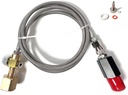 Stainless Steel CO2 Adapter Hose for Soda Machines | Heavy-Duty CGA320 Connector with Oversized Pressure Gauge | Replacement for Jet/One Touch/Aqua Fizz Systems​