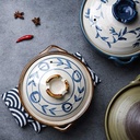 Casserole Dish Earthenware Pot Ceramic Hot Pot Casserole,Earthenware Clay Pot,Round Casserole Dish,Heat-resistant Soup Pot,Health Slow Cooker For Stewing Rice (A 1 (B 1