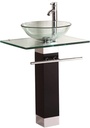 23" Glass Vessel Bathroom Vanity Sink (Vaniy)