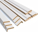 Prefinished Solid Core White Door Jambs and Casings Set for Interior Doors, Door Frame for Doors, Solid Pine Wood Door Jamb Casing and Molding Framing for 80'' Doors
